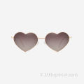 Lunettes de soleil Angular Heart Metal pour femmes